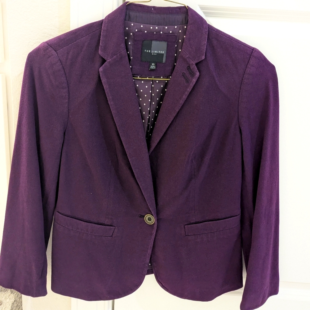Purple The Limited Blazer